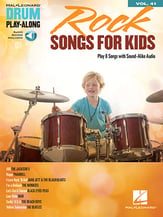 Drum Play Along #41 Rock Songs for Kids Book with Online Audio Access cover